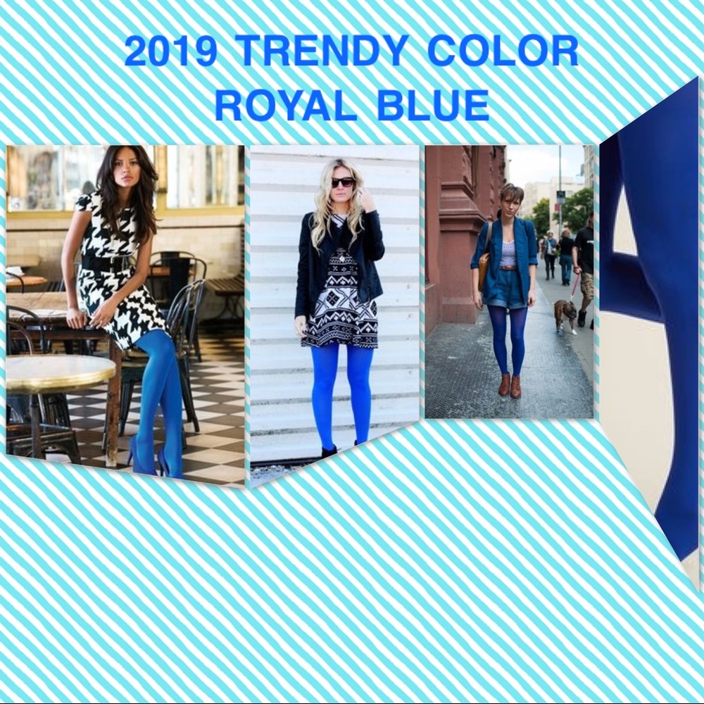 ON ROYAL BLUE TIGHTS - SIZE M-L